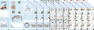 Ursus FOTOKARTON "WINTERWEIHNACHT"300G.49,5X68CM,10BG.