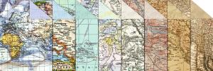 Ursus TONZEICHENPAPIER"MAPS"130G.34X49,5CM,8BL. SORTIERT