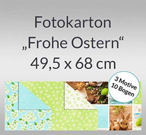 Ursus FOTOKARTON "FROHE OSTERN"300G.49,5X68CM,10BG.