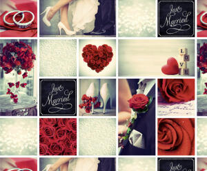 Ursus FOTOKARTON "HOCHZEIT KLASSIK"300G.49,5x68CM,MOT.01