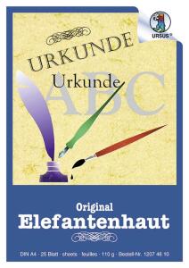 Ursus ELEF.HAUT-BLOCK 110G.DIN A5,25BL.CHAMOIS