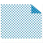 Ursus PÜNKT.-FOTOKARTON 300G.49,5x68CM,BLAU/WEISS
