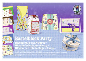 Ursus BASTELBLOCK "PARTY"300G.24x34CM,16BL.