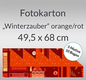 Ursus FOTOKARTON "WINTERZAUBER"300G.49,5x68CM,10BG.