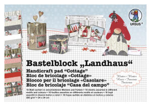 Ursus BASTELBLOCK LANDH. WINTER 300G.24x34CM,16BL.S