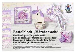 Ursus BASTELBLOCK"MÄRCHENWELT"300G.24x34CM,16BL.