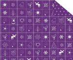 Ursus FOTOKARTON "COUN.CHRISTMAS"300G.A4,VIOLETT