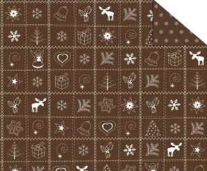 Ursus FOTOKARTON "COUN.CHRISTMAS"300G.A4,BRAUN