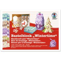 Ursus BASTELBLOCK "WINTERTIME"300G.24x34CM,16BL.