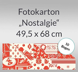 Ursus FOTOKARTON "WEIH.-NOSTALGIE"300G.49,5x68CM,10BG.
