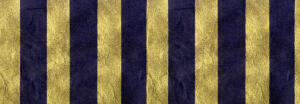 Ursus STREIFEN-STROHSEIDE 30G.50x70CM,SCHWARZ/GOLD