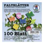 Ursus SEIDENR.-TRANSP.-FALTBL.10x10CM,100BL.10F.S.