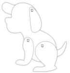 Ursus BLANKO-FIGUREN "HUND"