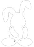 Ursus BLANKO-FIGUREN "HASE"