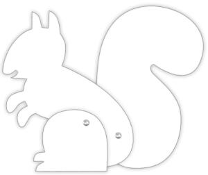 Ursus BLANKO-FIGUREN "EICHHÖRNCHEN"