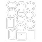 Ursus BLANKO PAPER TAGS,GELASERT,300G,5BL,96 STCK