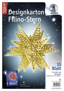 Ursus DESIGNK.FILINO STARLIGHT 200G.21x29,7CM,GOLD