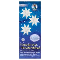 Ursus TRANSPARENTE FENSTERSTERNE 80BL.6X16 WEIß