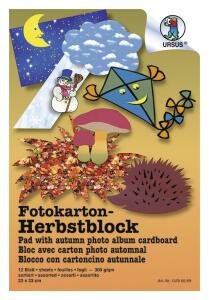 Ursus FOTOKTN.-HERBSTBLOCK 23x33CM,12BL.SORTIERT