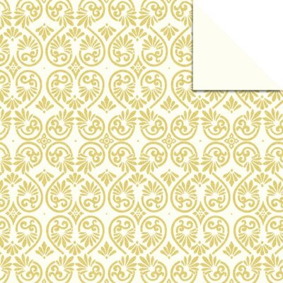 Ursus AURELIO STERN MADRAS 110G.20x20CM,CREME/GOLD