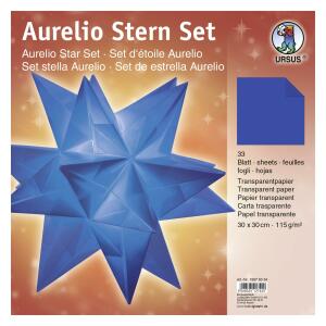 Ursus AURELIO STERN TRANSP.115G.30x30CM,33BL.BLAU