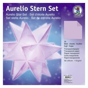 Ursus AURELIO STERN TRANSP.115G.30x30CM,33BL.LILA