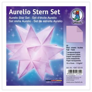 Ursus AURELIO STERN TRANSP.115G.15x15CM,33BL.LILA