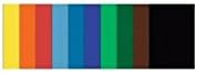 Ursus GLANZPAPIER GUM.80G.35x50CM,20BL.10FARBEN SORT.