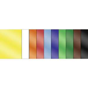 Ursus GLANZPAPIER GUM.80G.35x50CM,50BL.10FARBEN SORT.