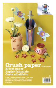 Ursus CRUSH PAPER 120G.21x33CM,7BL.7F.SORTIERT