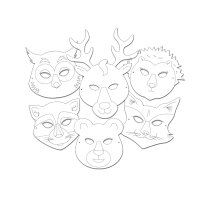 Ursus BLANKO-MASKEN "WALDTIERE"