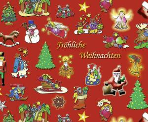 Ursus WEIHNACHTS-TRANSP.115G.30,5x50CM,10BL.FRÖ.WEI