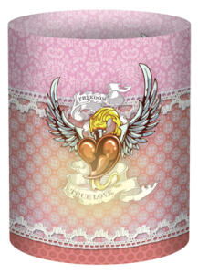 Ursus MINI-TISCHLICHTER ELEGANZA "CRAZY HEARTS"