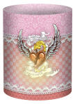 Ursus MINI-TISCHLICHTER ELEGANZA "CRAZY HEARTS"