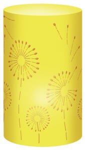 Ursus SILH.TISCHLICHT FILIGRANO PUSTEBLUME SONNENG.