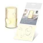 Ursus SILH.TISCHLICHT FILIGRANO HERZEN CREME
