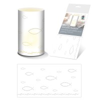 Ursus SILH.TISCHLICHT FILIGRANO CHR.SYM.FISCHE.WEIß