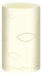 Ursus SILH.TISCHLICHT FILIGRANO CHR.SYM.FISCHE.CREM