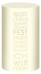 Ursus SILH.TISCHLICHT FILIGRANO CHRISTL.TEXT CREME