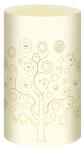 Ursus SILH.TISCHLICHT FILIGRANO BAUM CREME