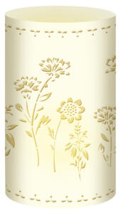 Ursus SILH.TISCHLICHT FILIGRANO BLUMEN CREME