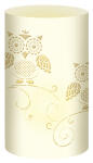 Ursus SILH.TISCHLICHT FILIGRANO EULE CREME