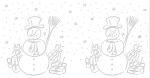 Ursus SILH.TISCHLICHT FILIGRANO SCHNEEMANN WEIß