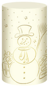 Ursus SILH.TISCHLICHT FILIGRANO SCHNEEMANN CREME
