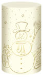 Ursus SILH.TISCHLICHT FILIGRANO SCHNEEMANN CREME