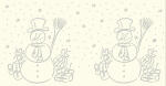 Ursus SILH.TISCHLICHT FILIGRANO SCHNEEMANN CREME