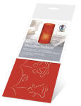 Ursus SILH.TISCHLICHT FILIGRANO GLOCKEN ROT