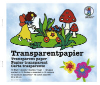 Ursus TRANSPARENTPAPIERHEFTE 20x30CM,10BL.10F.S.