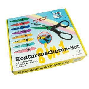 Ursus KONTURENSCHEREN-SET 8 STÜCK SORTIERT