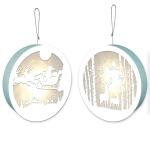 Ursus LIGHT BOXES Ø15,3CM FOREST & SANTA CLAUS